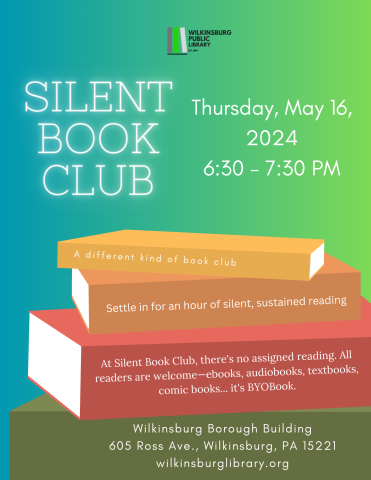 Silent Book Club flyer