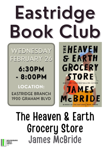 program flyer: feb 26 at 6:30pm. Title: Heaven and Earth Grocery Store