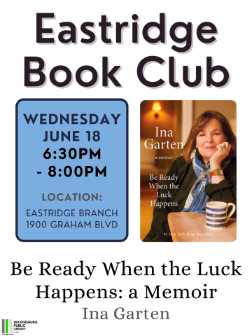 Book Club June 18th - Be Ready When the Luck Happens