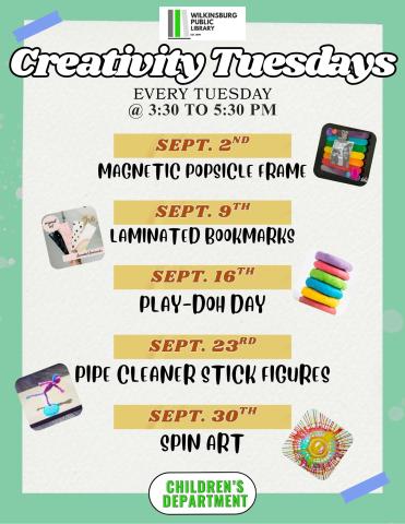 CREATIVITY TUESDAYS