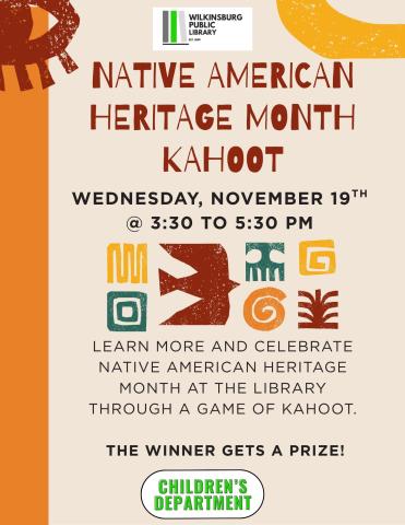NATIVE AMERICAN HERITAGE MONTH KAHOOT