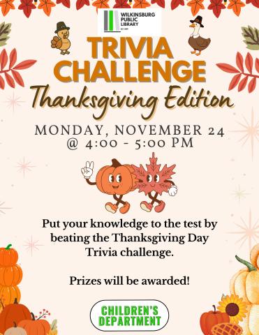 TRIVIA CHALLENGE: THANKSGIVING