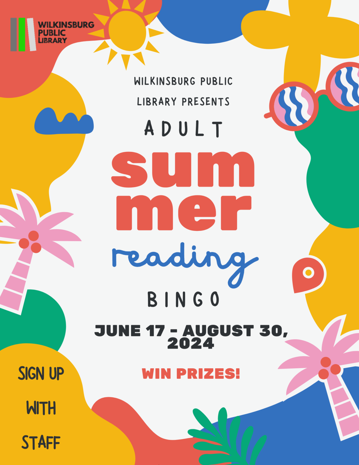 Adult Summer Reading Bingo flyer