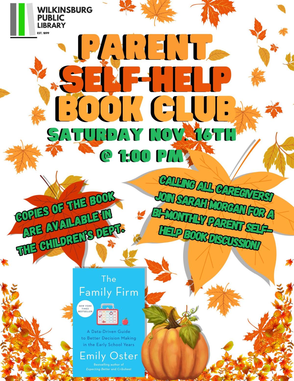 Parent Self-Help Book Club