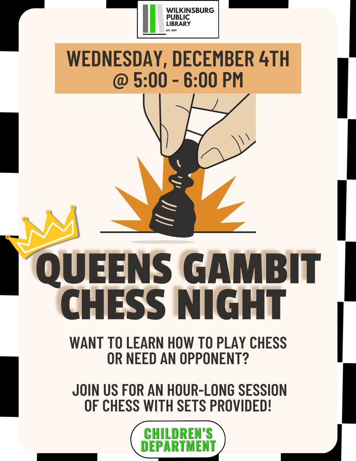 Queen Gambit Chess Night