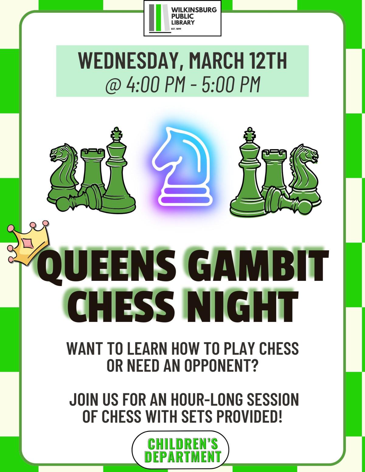 Queens Gambit Chess Night