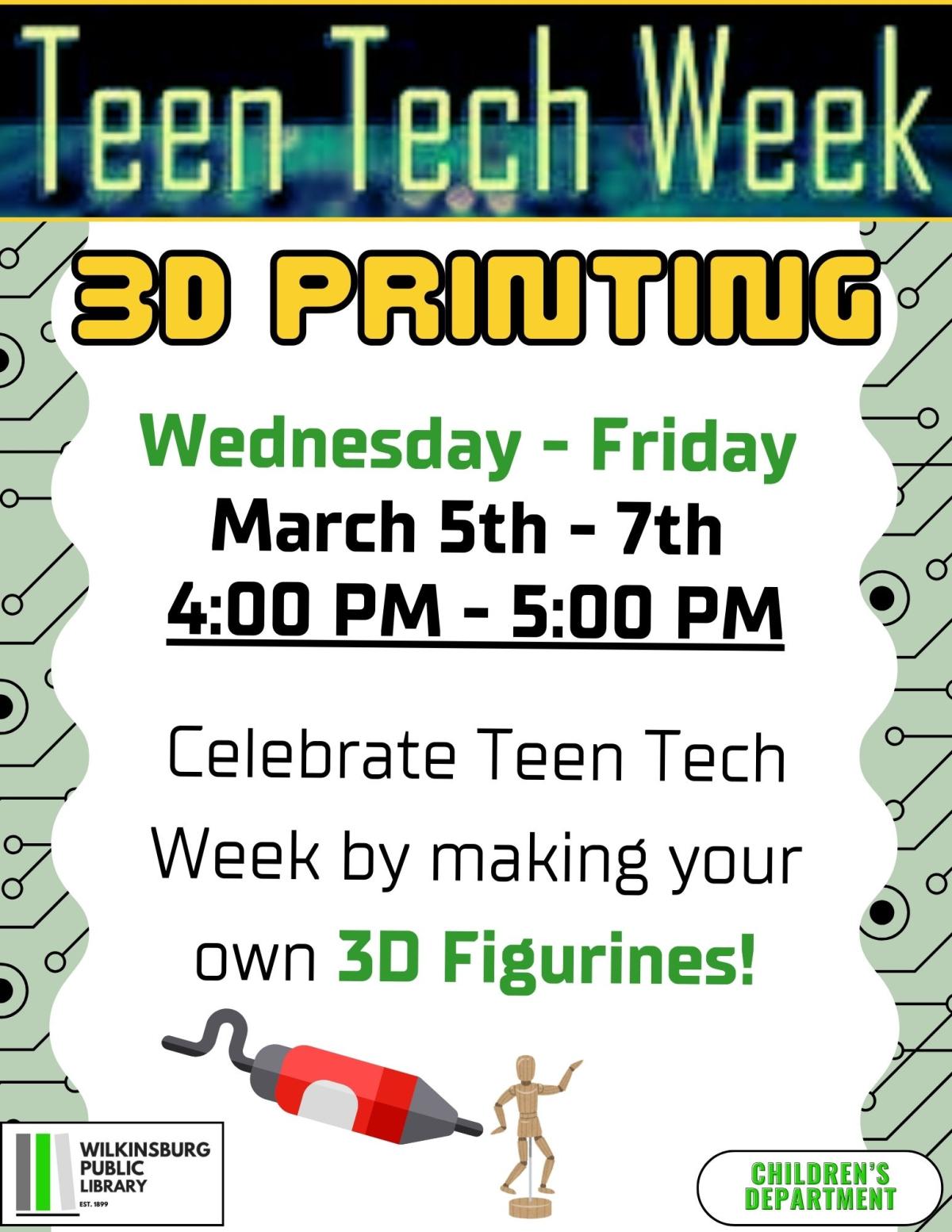 Teen Tech Week: 3D Printing