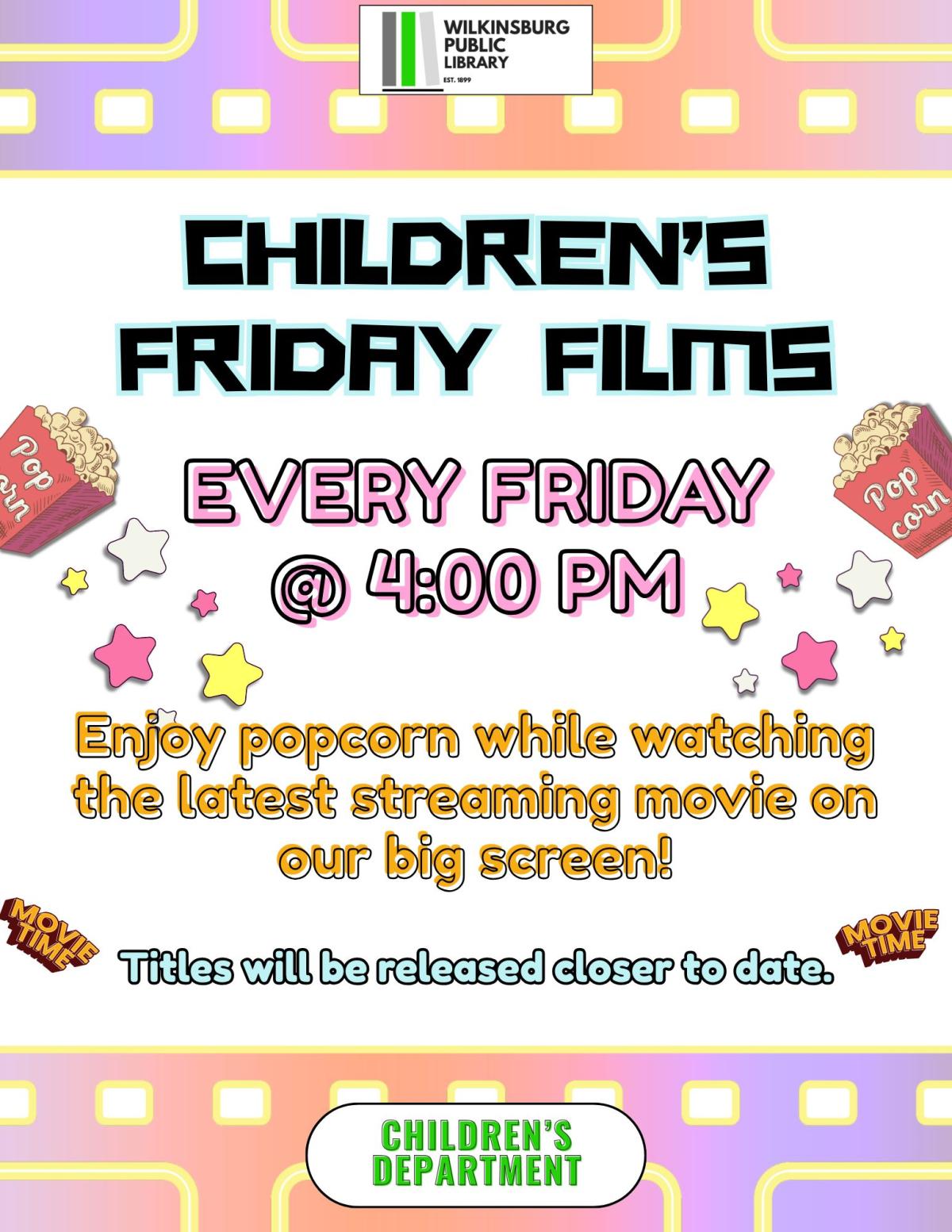 Children's Friday Film