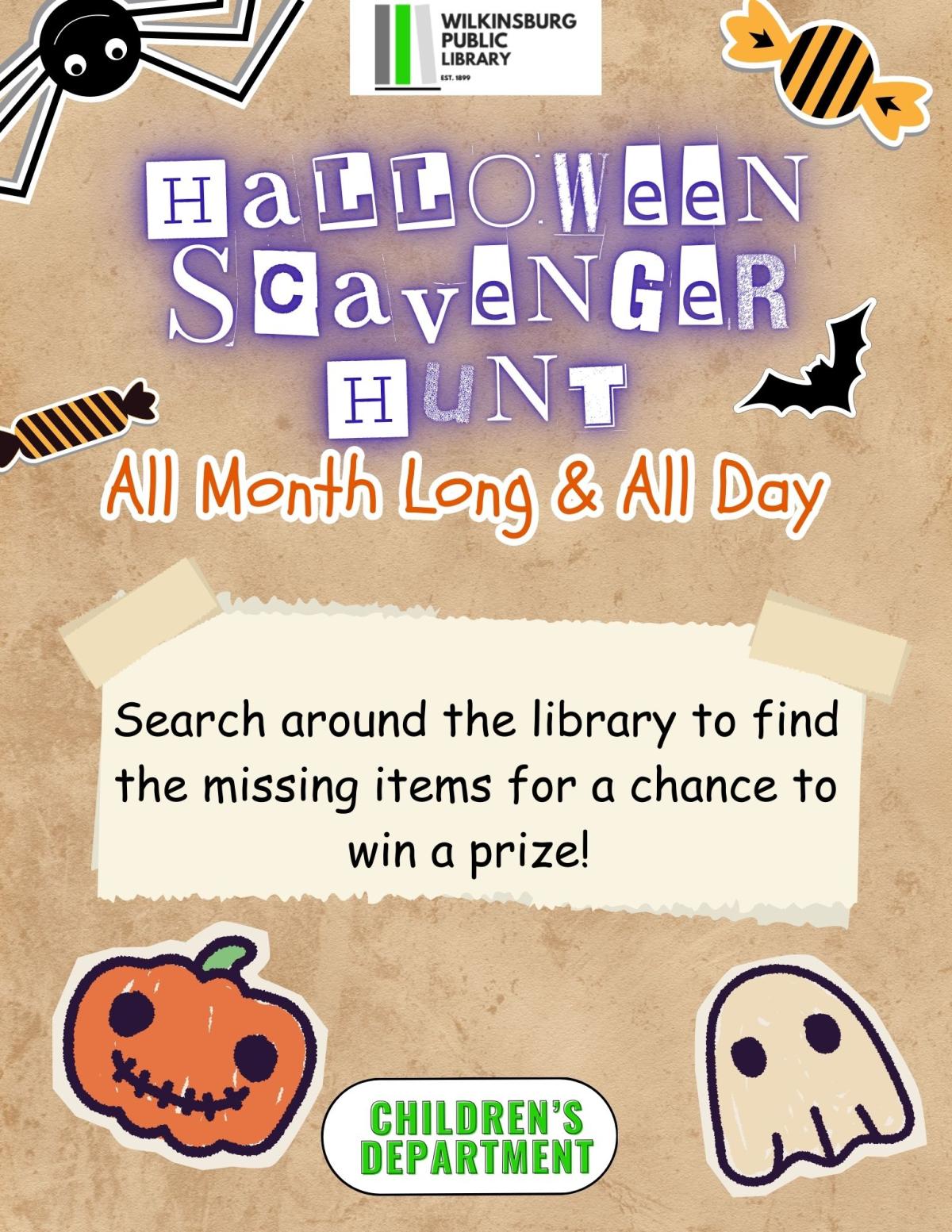 Halloween Scavenger Hunt