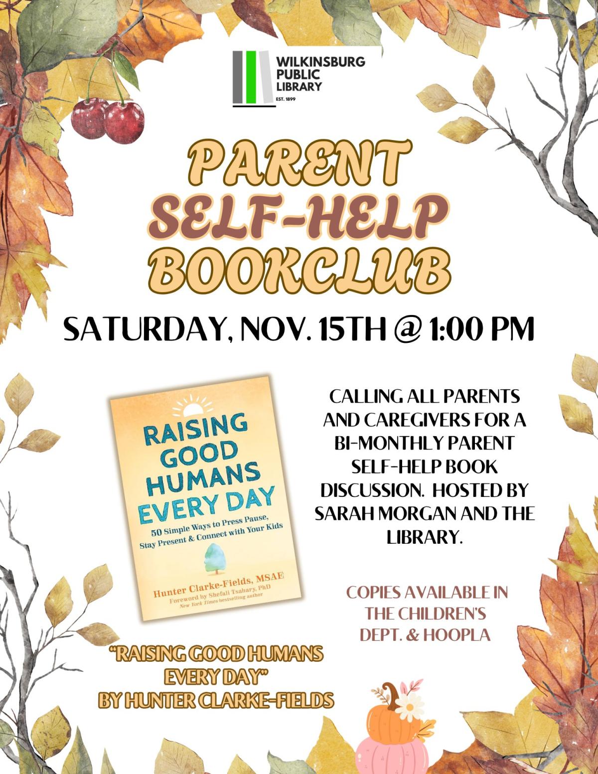 Parent Self-Help Book Club